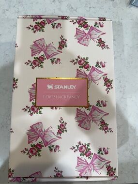 BRAND NEW Stanley Pink Floral Gift Box with Gold Accent